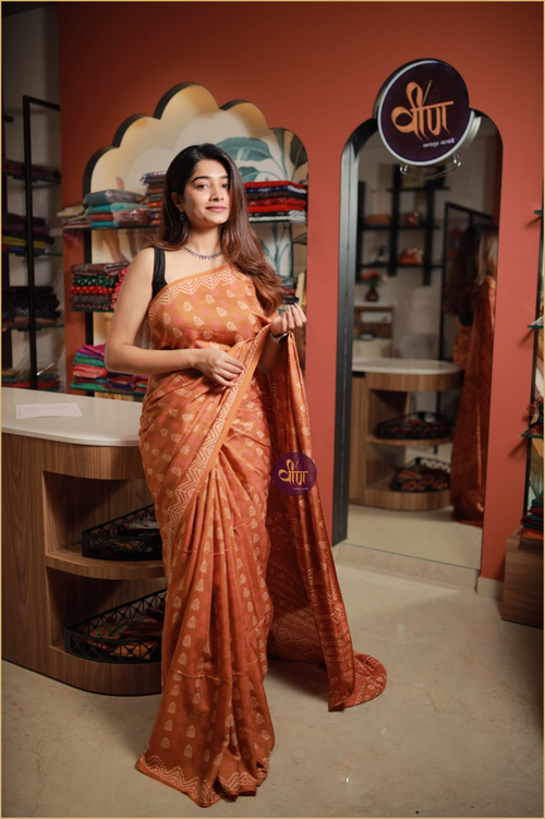 Dark Grey Kosa Maheshwari silk cotton