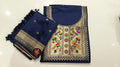 Rich Paithani weaving, vibrant peacock motifs, and royal charm—all in one beautiful dress material. ❤️