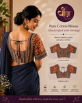 Kalamkari blouse showcases timeless artistry, intricate motifs, and ethnic elegance that perfectly complement your favorite sarees.