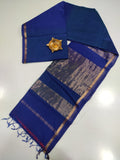 Traditional Maheshwari  shaded colours Thin Zari Border Sarees