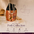 Timeless charm of Paithani craftsmanship with this beautifully handcrafted potali purse Adorned with vibrant traditional peacock motifs.