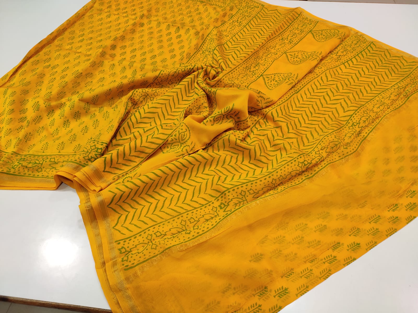 Exclusive Chanderi Silk Cotton Handblock Printed Sarees